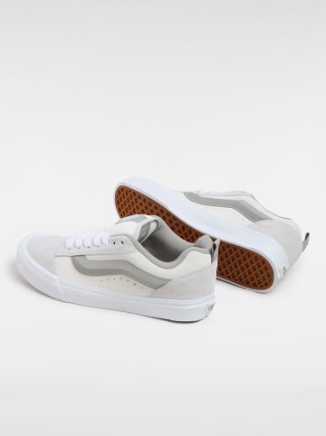 Vans Skórzane sneakersy "Knu Skool" w kolorze kremowo-jasnoszarym
