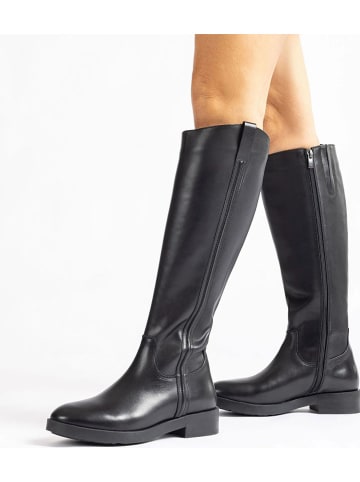 Unisa Leder-Stiefel in Schwarz