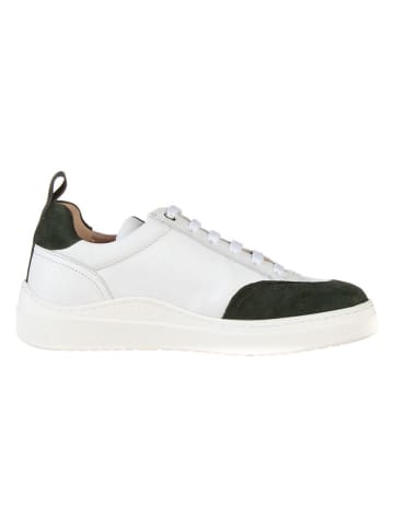 Unisa Leder-Sneakers in Weiß/ Khaki