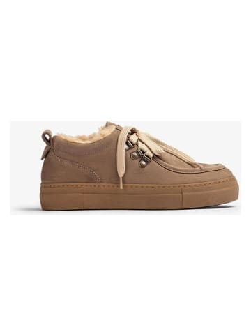 Unisa Leder-Sneakers "Feny" in Hellbraun