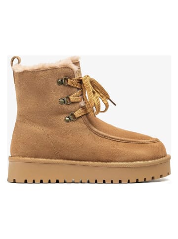Unisa Leder-Boots "Friends" in Hellbraun