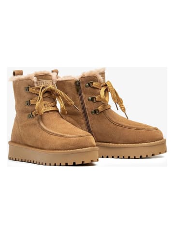 Unisa Leder-Boots "Friends" in Hellbraun