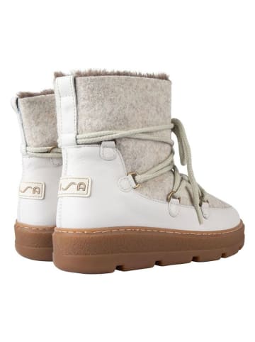 Unisa Leder-Boots "Frosty" in Weiß