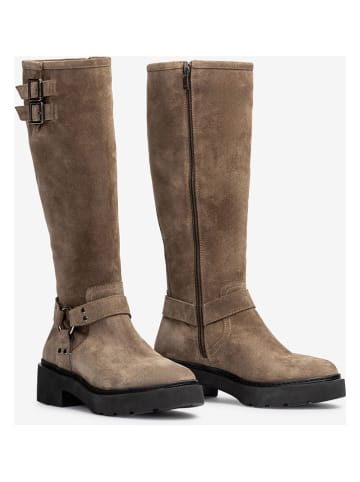 Unisa Leder-Stiefel in Braun