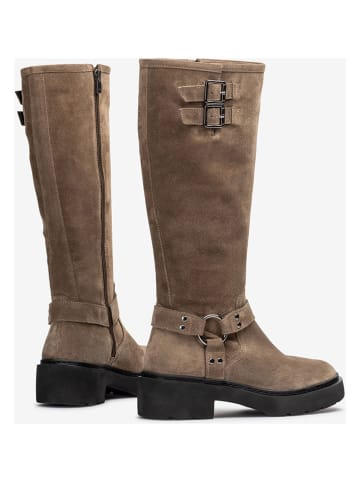 Unisa Leder-Stiefel in Braun