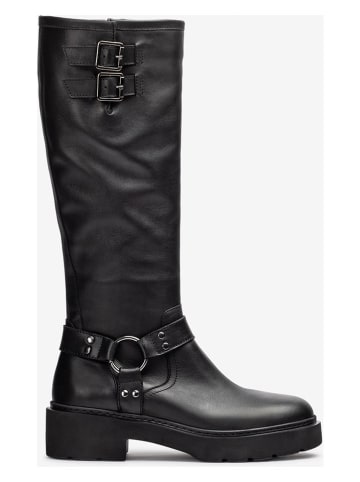 Unisa Leder-Stiefel in Schwarz