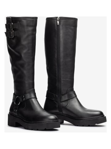 Unisa Leder-Stiefel in Schwarz