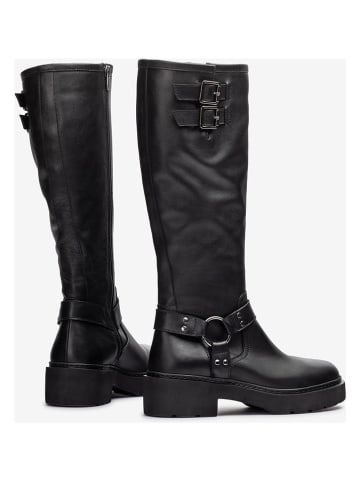 Unisa Leder-Stiefel in Schwarz