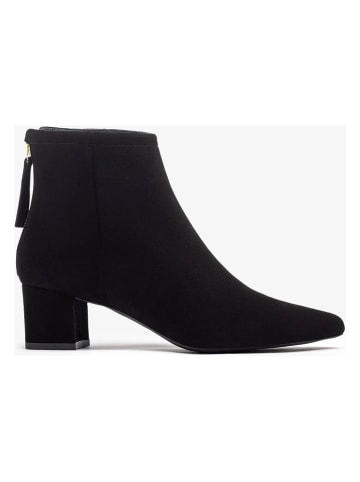 Unisa Leder-Ankle-Boots in Schwarz