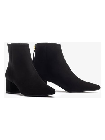 Unisa Leren enkelboots zwart