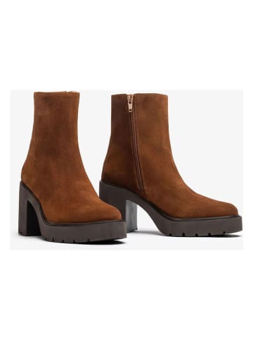 Unisa Leder-Stiefeletten in Braun