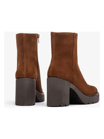 Unisa Leder-Stiefeletten in Braun