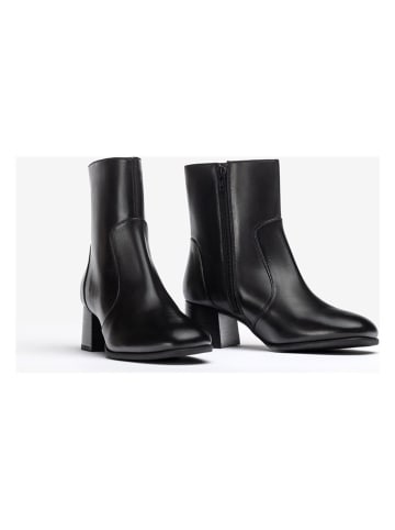 Unisa Leder-Stiefeletten in Schwarz