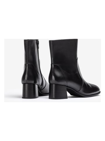 Unisa Leder-Stiefeletten in Schwarz