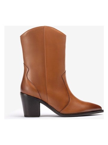 Unisa Leren cowboyboots lichtbruin