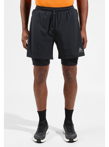 Odlo 2in1-Trainingsshorts "X-Alp Trail 6" in Schwarz