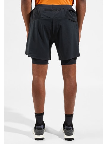Odlo 2in1-Trainingsshorts "X-Alp Trail 6" in Schwarz