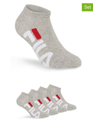 Fila 4er-Set Socken in Grau