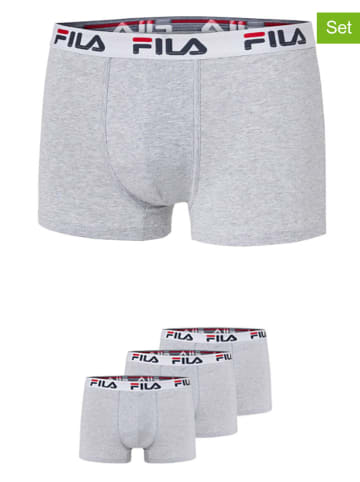 Fila 3er-Set Boxershorts in Grau