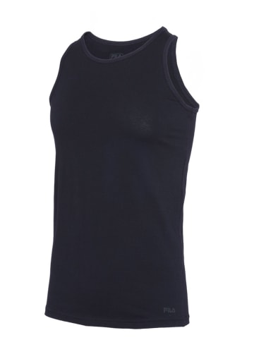 Fila 5er-Set Unterhemden in Schwarz