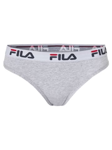 Fila 2er-Set Slips in Grau/ Weiß