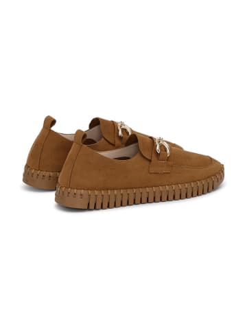 Ilse Jacobsen Leren mocassins lichtbruin