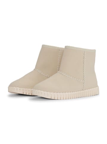 Ilse Jacobsen Leder-Ankle-Boots in Beige