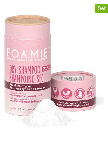 Foamie 2-delige set: droogshampoos "Berry Fresh", elk 40 g
