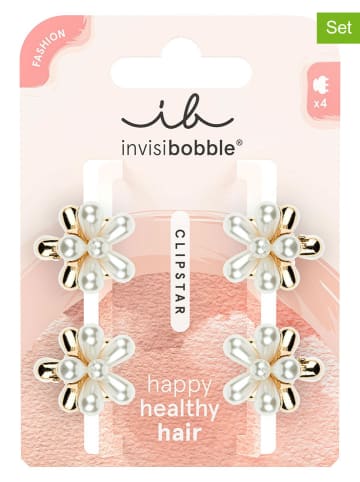 Invisibobble 2er-Set: Haarspange in Silber/ Gold - á 4 Stück