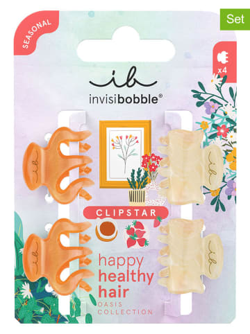 Invisibobble Spinki do włosów (8 szt.) w kolorze beżowo-pomarańczowym