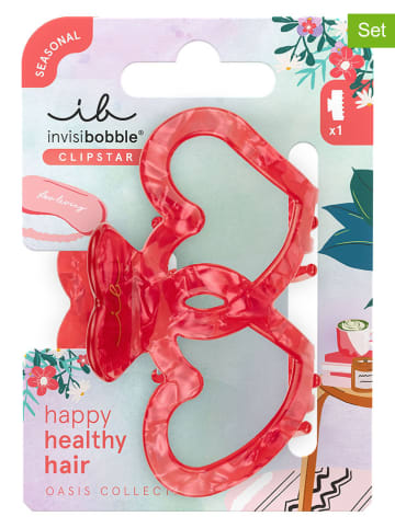 Invisibobble 2er-Set: Haarspange in Rot