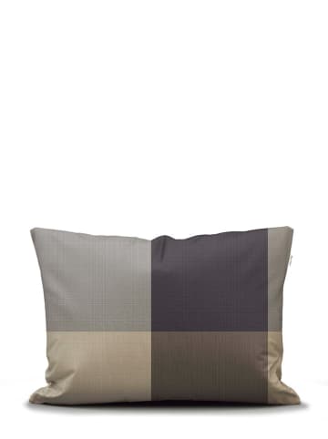 Marc O'Polo Perkal-Kissenhülle ''Erliv'' in Beige/ Braun