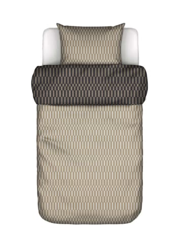 Marc O'Polo Satijnen beddengoedset "Sillia" beige/bruin