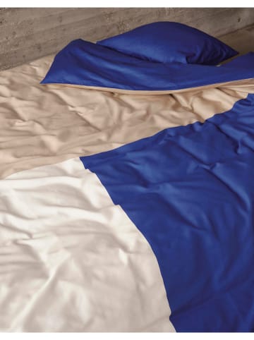 Marc O'Polo Satin-Kissenhülle ''Ewon'' in Dunkelblau