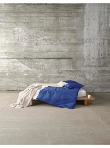 Marc O'Polo Satijnen kussenhoes "Ewon" donkerblauw