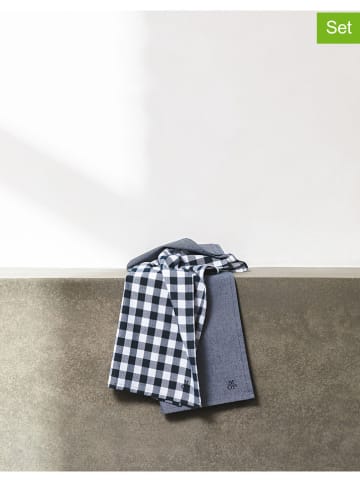Marc O'Polo 2-delige set: theedoeken "Orebro" donkerblauw
