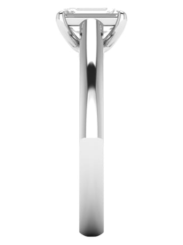 Ethische Diamanten Witgouden ring met synthetische diamanten