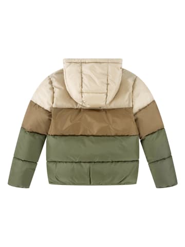 Levi's Kids Kurtka pikowana w kolorze oliwkowo-jasnobrązowo-beżowym
