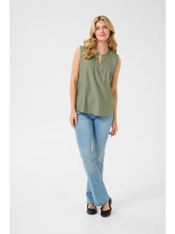 Kaffe Blusentop in Khaki