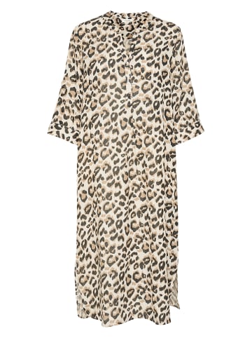 Kaffe Leinen-Kleid in Beige