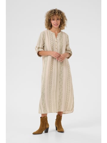 Kaffe Leinen-Kleid in Beige