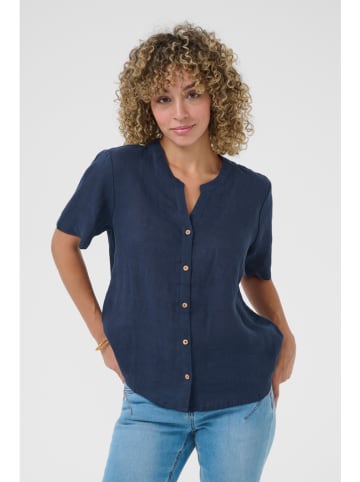 Kaffe Linnen blouse donkerblauw