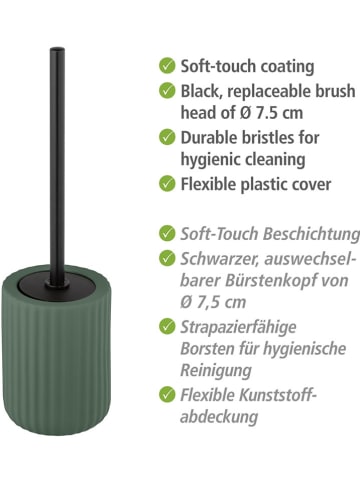 Wenko Zestaw WC w kolorze zielonym - wys. 42 x Ø 11,5 cm