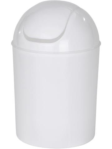 Wenko Schwingdeckeleimer in Weiß - 6 l