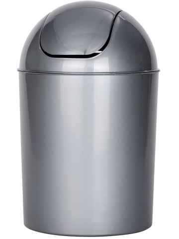 Wenko Schwingdeckeleimer in Grau - 6 l