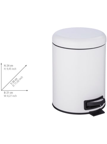 Wenko Treteimer in Weiß - 5 l