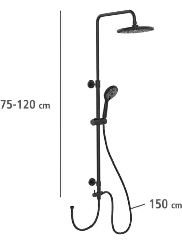 Wenko Duschsystem in Schwarz