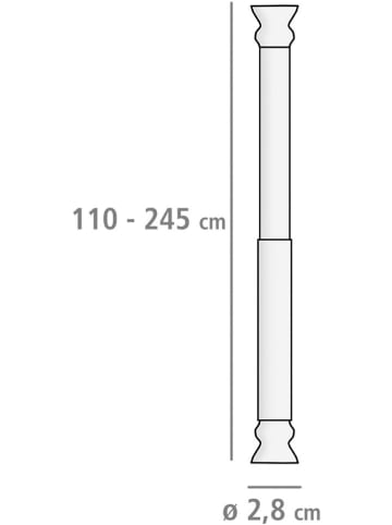 Wenko Drążek prysznicowy w kolorze białym