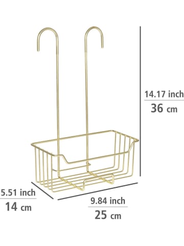 Wenko Thermostatisch doucherek goudkleurig - (B)25 x (H)36 x (D)14 cm