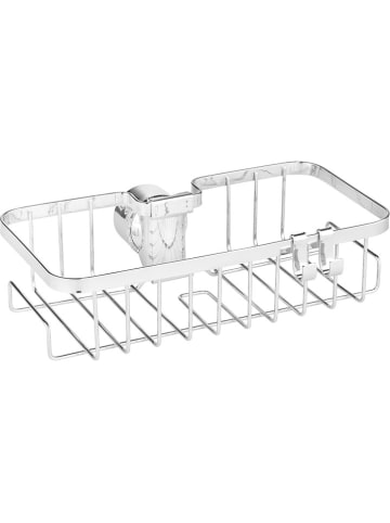 Wenko Douchestangrekje zilverkleurig - (B)24 x (H)6,2 x (D)14 cm